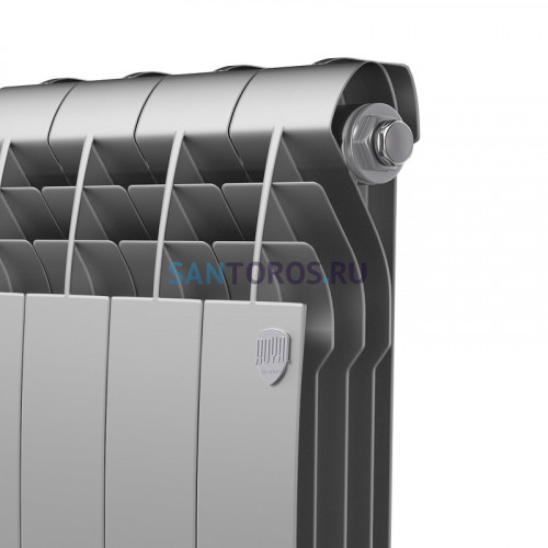 Радиатор Royal Thermo 350 х 12 секций BiLiner Silver Satin биметаллический секционный НС-1197127